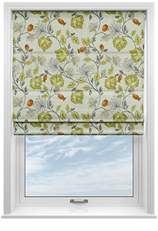 Parchment, Fern - Roman Blind